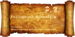 Pellegrini Nikodém névjegykártya